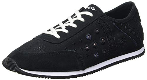 Desigual Shoes_Royal_Exotic, Sneakers Mujer, Black, 36 EU