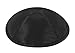 Zion Judaica Deluxe Raw Silk Black Kippah for Men Teen Boys 6.5