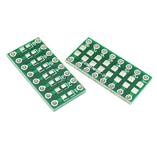 IndustrialField 50pcs SMT DIP Adapter Converter 0805 0603 0402 Capacitor Resistor LED Pinboard FR4 PCB Board 2.54mm Pitch SMD SMT Turn to DIP