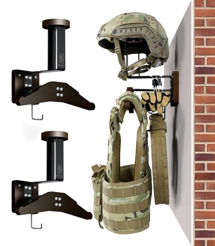 Image of ONETIGRIS Tactical Gear Wall Mount, Heavy Duty Helmet & Plate Carrier Rack