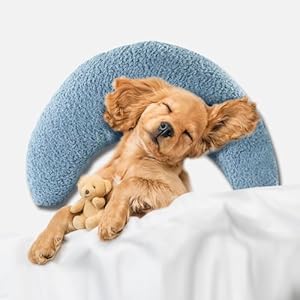HOMBYS-Chewproof-Dog-Pillow-Calming-Toy-for-Dogs-Anxiety-Relief-Suitable-for-Both-Crazy-Tearers-Tame-Dogs-Furry-Surface-Soft-Comfortable-Dog-Neck-Pillow-Improve-Sleeping-Machine-Washable - Cucciolini Doodles   HOMBYS-Chewproof-Dog-Pillow-Calming-Toy-for-Dogs-Anxiety-Relief-Suitable-for-Both-Crazy-Tearers-Tame-Dogs-Furry-Surface-Soft-Comfortable-Dog-Neck-Pillow-Improve-Sleeping-Machine-Washable