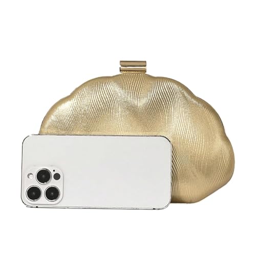 Pochette dorée sac à main de soirée léger fini les mains encombrées