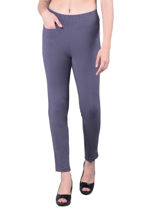 Image of Comfort Lady Women Cotton Blend Regular Fit for Casual,Formal and Daily Use Kurti Pants with Front Pocket