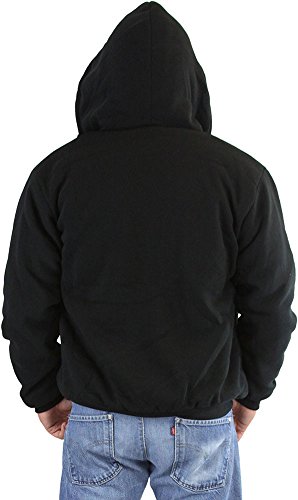 Image of ToBeInStyle Men's Polar Fleece Long Sleeve Zip Up Kangaroo Pocket Cold Weather Hoodie Jacket