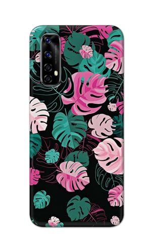 Image of Printed Hard Back Cover for Realme 7 Back Cover (Seamless Leaves) -190724(EA)