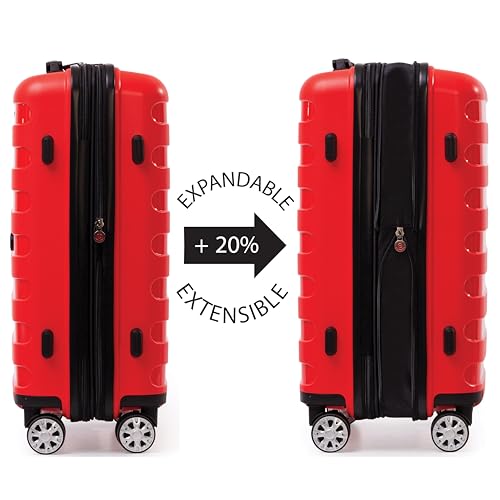 AIR CANADA Eerie 20 Inch Carry On Luggage, Carry On Luggage for Airplanes, Airline Approved Hardside Spinner Suitcase, Travel Essentials, Expandable Hard Shell Suitcase image 7