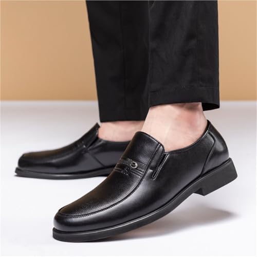 Men's Genuine Leather Loafers Breathable Soft Sole Slip On Dress Shoes for Business Casual Comfortable Oxfords Classic British Style Autumn Winter4