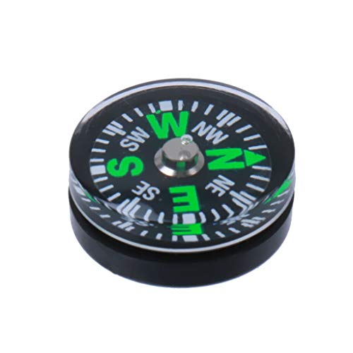 5X 15mm Brújula de Supervivencia de Botón Rellena de Líquido para Camping y Senderismo miniatura 2