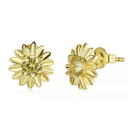 Boucles d'oreilles tournesol en cristal cadeau idéal pour fête des mères et anniversaire