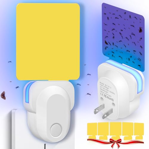 JNKNT Indoor Plug-in Flying Insect Trap, Gnat & Fruit Fly Traps for House