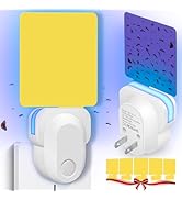 JNKNT Indoor Plug-in Flying Insect Trap, Gnat & Fruit Fly Traps for House Indoor, (1 Device + 5 R...