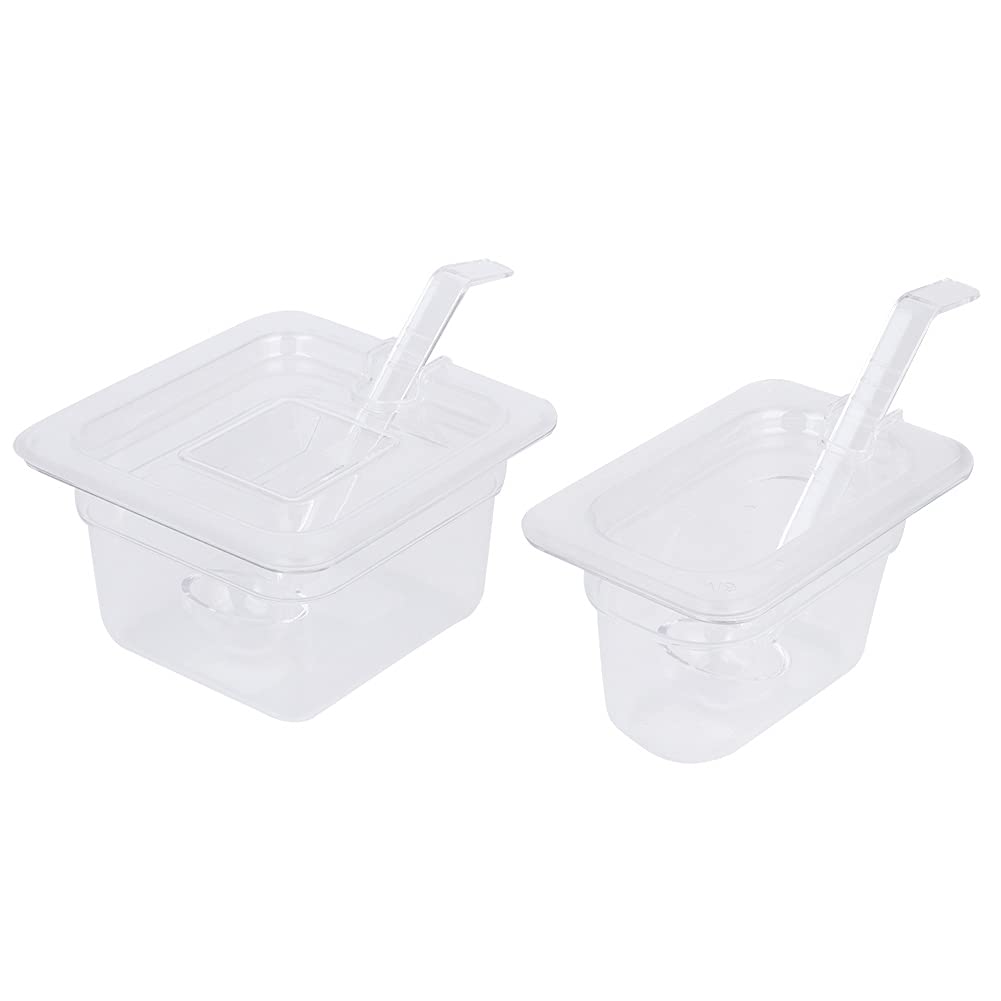 Juego de caja de condimentos transparente de cuatro rejillas, tarro con cuchara, recipiente de condimentos de acero inoxidable y acrílico para sal, comino, pollo en polvo,