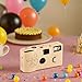 Weddingstar Disposable Camera with Flash - Single Use 35mm Film Camera for Wedding or Party Favors - Gold Enchanted Hearts (10 Pack)