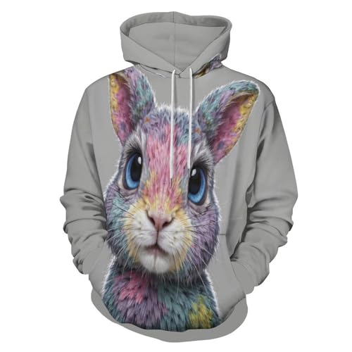 Pull à capuche lapin homme grande taille pour résoudre le manque de confort