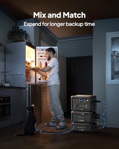 BLUETTI Expansion Battery B300K, 2764.8Wh LiFePO4 Battery Pack for Power Station AC200L AC300 AC500 AC200MAX, Extra Battery for Home, Emergency, Road Trip - Image 6