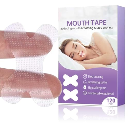GNHG Mouth Tape For Sleeping,Boca Cerrada,2pcs Anti Ronquidos Cinta Bucal Para Dormir,Solución Para Ronquidos,Alivio Inmediato Del Ronquido,Menos Respiración Bucal