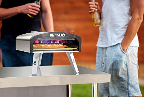 Mimiuo Gas Pizzaofen für Outdoor mit Pizzastein und Pizzaschaufel