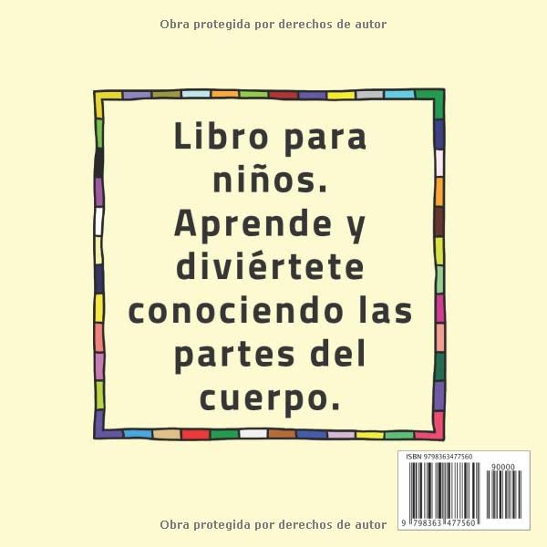 Miniatura 2 de Libro educativo para niños con los nombres de las partes del cuerpo. Libro educativo para las partes del cuerpo de los niños. (Fotos para niños)