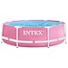 Intex 28290NP – Piscina Fuori Terra Metal Frame Rotonda, 2843 L, Acciaio e PVC, Rosa, 244x76 cm