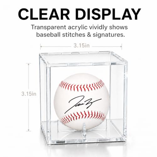 Image of Jersey Wooden Frame Display Case -Shadow Box with 98% UV Protection Acrylic and Hanger for L or XL Baseball Basketball Football Hockey Sport Shirt and Uniform (Baseball Display Case, 1 Pack)