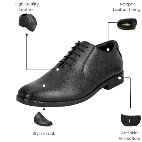 Image of Leatherful Formal Lace-up Derby Shoes for Men | Full Grain Leather | Office, Party, All Occassion | Genuine Leather | Smart Casual YKDB040