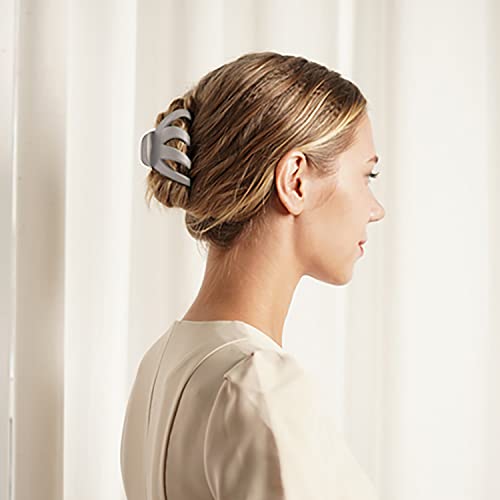 Big Claw Hair Clips For Thick Hair, 3.2'' Matte Octopus Clips Large Hair Claw Clips For Women And Girls, Neutral Hair Jaw Clips Strong Hold Jumbo Hair Clip For All Hair Types, 6 Packs (Neutral) #TOP4