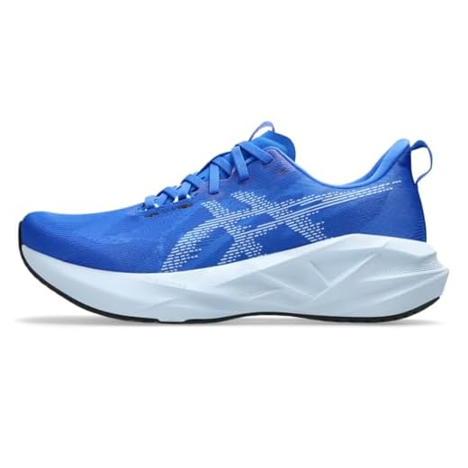 ASICS NOVABLAST 5 Tênis de corrida masculino, Azul ilusão/azul claro, 10 US
