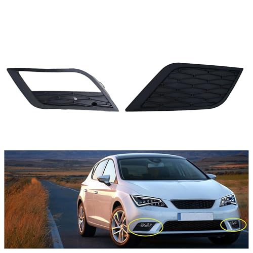 Rejilla de parachoques con parrillas de listón doble para Seat Leon 2013-2016 frontal 5