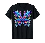 Tie Dye Butterfly Rainbow Cute Butterfly Art Colorful T-Shirt