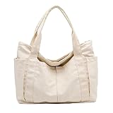 [XiTren] レディース トートバッグ 大容量 ハンドバッグ カジュアル ショッパー ソリッド トラベル ショルダー スクール ショッピング 多用途