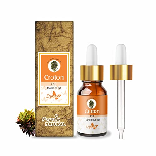 Image of Crysalis Croton (Codiaeum Variegatum) Oil|100% Pure & Natural Undiluted Carrier Oil Organic Standard For Skin & Haircare|For Skin, Health & Reduce Skin Breakouts, Used In Aromatherapy 15ml