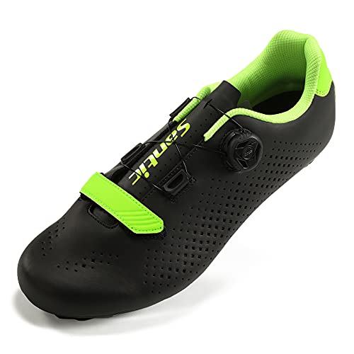 Image of Santic Men's Cycling Shoes Road Cycling Riding Shoes Road Bike Shoes with Buckle- Roadway New