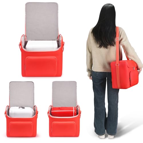 Housse pour mini frigo de chambre et bureau sac de transport portable orange 4L