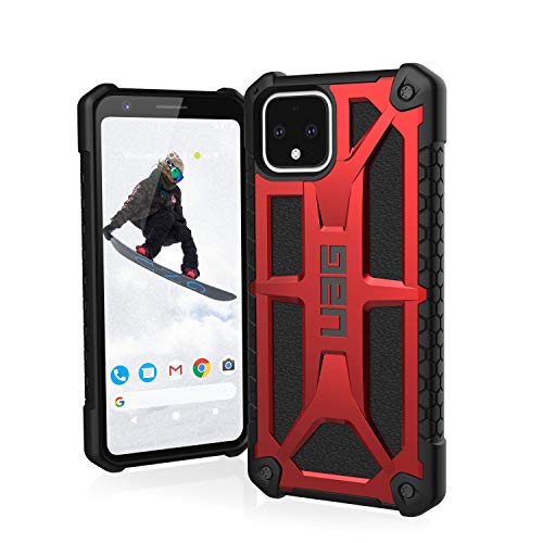 URBAN ARMOR GEAR UAG Made for Google Pixel 4 [5.7-inch Screen] Monarch Feather-Light Rugged [Crimson] Military Drop Tested Case