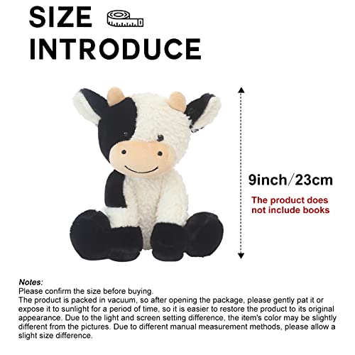 CHELEI2019 9\" Cow Stuffed Animal Plush Soft Christmas Cow Plushies Toy for Kids,Girls