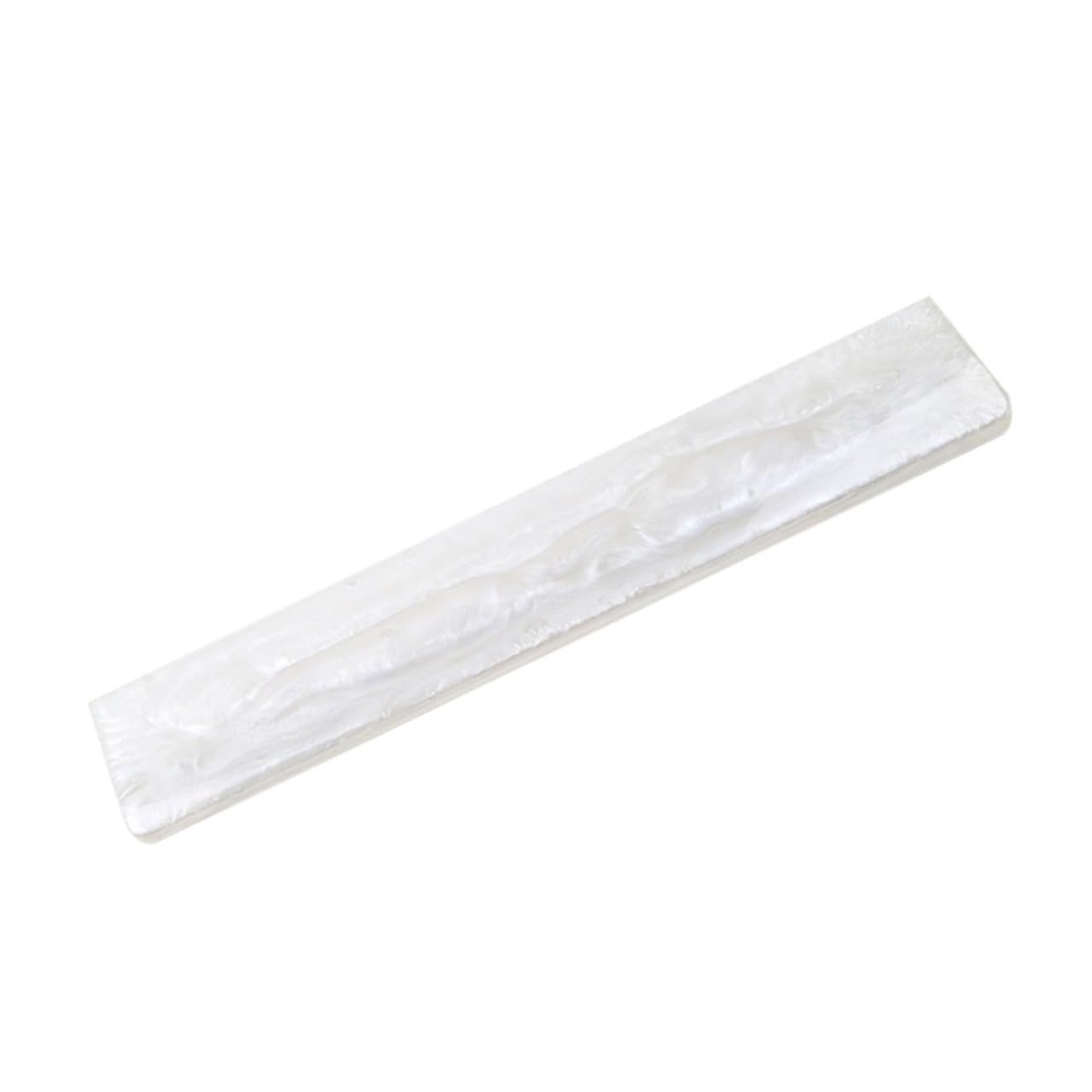 Baluue Handgelenkstütze für Tastatur Weiß Ergonomische Handauflage aus Langlebigem Epoxidharz mit Rutschfester Unterseite Büro und Gaming Zubehör Fürpc Notebook und Laptop