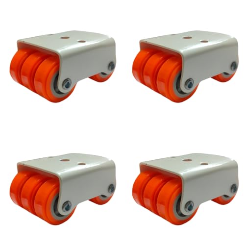 Image of Shahn 4 x 6 - Wheels for Heavy Furniture - Caster Wheel Set for Trolley - Heavy Duty Wheels with Low Friction Bearing, Noise Reduction - Supports Up to 300kg
