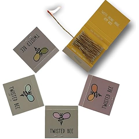 100% Organic Hemp Wick with Natural Beeswax Coating | Twisted Bee (5 x 5ft Standard Wick) Cover