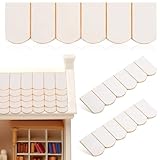 ibasenice Pezzi Di Tegole In Legno In Miniatura Per Casa Delle Bambole Modello Micro Paesa...