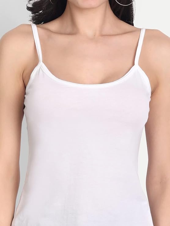 Image of Aimly Women's Cotton Regular Fit Camisole Slip Pack of 3