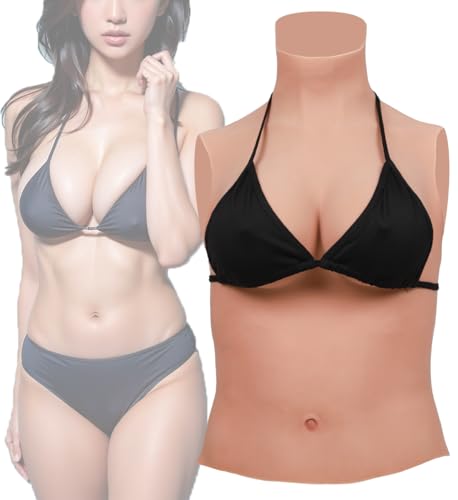 KUMIHO Fake Boobs Silicone Breastplate Natural Bouncy Female Fake Breast for Drag Queen Crossdresser Mastectomy Transgender