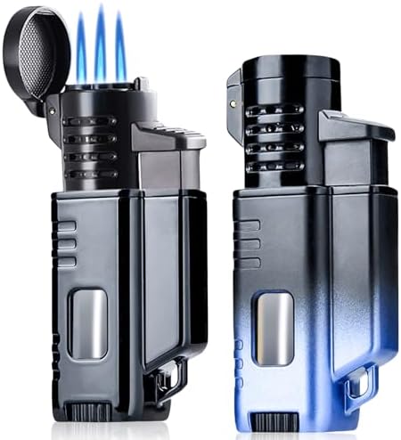 2x Sturmfeuerzeug Jetflamme - Nachfüllbar & Windfest