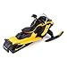 Diecast Masters BRP Bombardier Models 1:32 Scale Diecast Replica Ski-Doo MXZ Blizzard (Trail Segment) + MXZ 120cc (Kid's Model), Neo Yellow | Item 60022