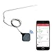 Smart Bluetooth BBQ Grill Thermometer - Upgraded Stainless Probe Safe to Leave in Oven, Outdoor Barbecue or Meat Smoker - Wireless Remote Alert iOS Android Phone WiFi App - NutriChef