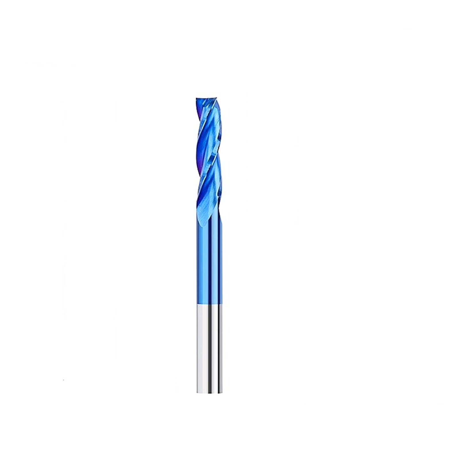 FCARUMIQP 1pcs Tungsten Carbide End Mill 3 Flute Flat .175/4/6mm Shank Spiral Router Bit for Woodworking