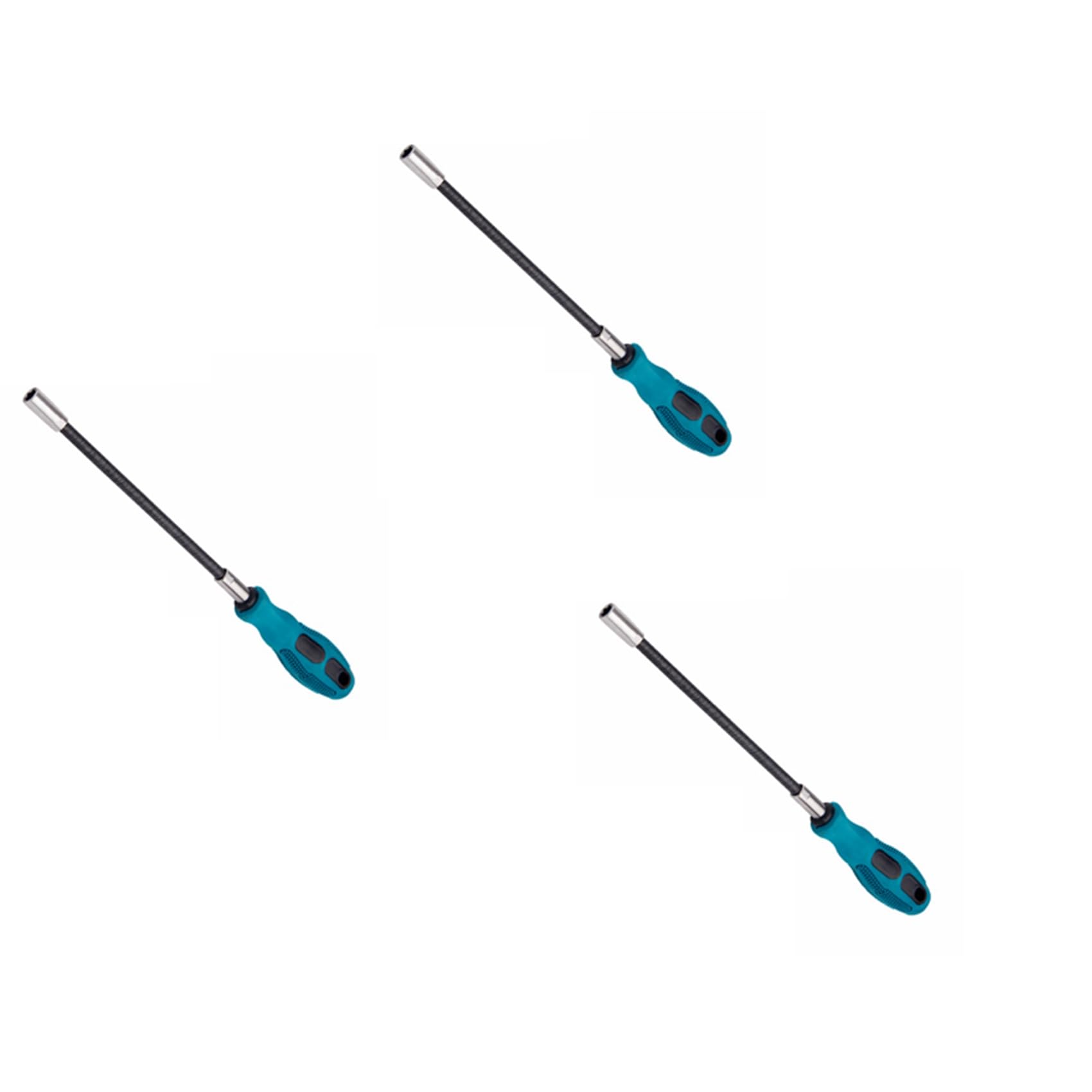 Jnchdghwa 3pcs 7MM Socket Screwdriver Flexible Hex Flex Manual Socket Driver Hand Tools