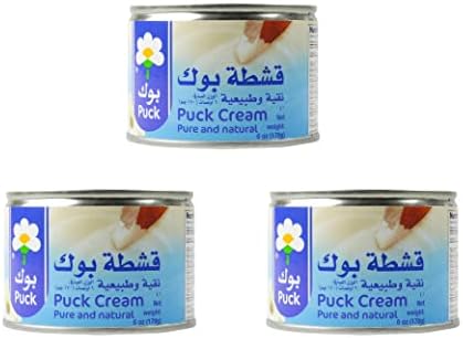 Puck Pure and Natural Cream, Fresh N Creamy, Great for Savory and Sweet Dishes, 6oz (Pack of 3)