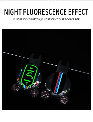 Coque clé Mini Cooper F55 rose évite les rayures télécommande 4 boutons