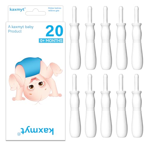 Gas and Colic Reliever for Babies Effective Instant Constipation Relief for Babies Natural Solution for Baby Colic and Gas Relief (20 Count White)