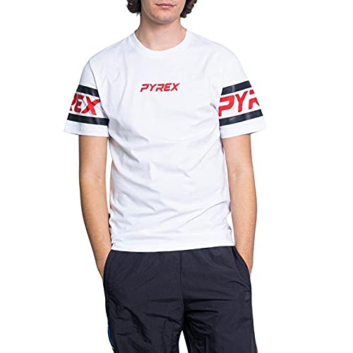 Pyrex T-Shirt Uomo Stampa Frontale Logo Fluo 41954...